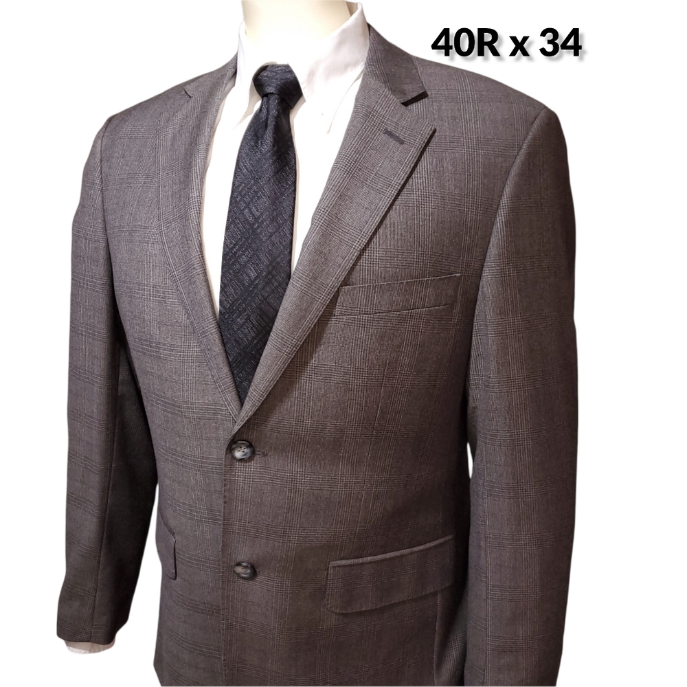 ALFRED Alfred Sung Glen Check Suit